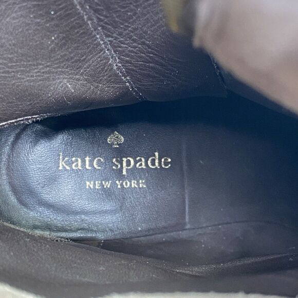 Kate Spade New York Volte Wedge Ankle Boots Women's Size 9M Brown Leather (HF6) - Picture 15 of 15
